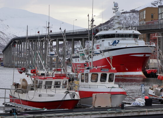 Fishing boats in Tromsø city